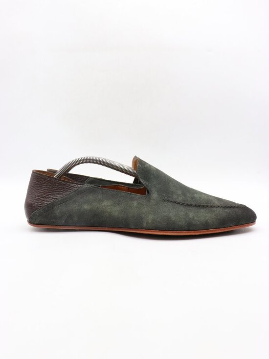 Magnanni Heston Men\'s Size 11 Green Suede Leather Belgian Loafers Slippers main image 9